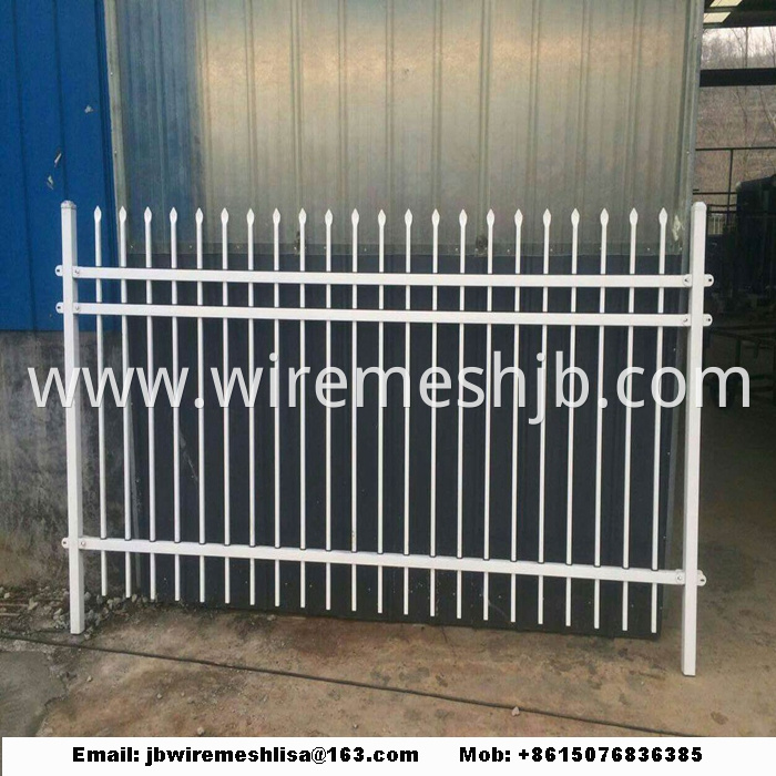 Powder Coated Security Zinc Steel Fence